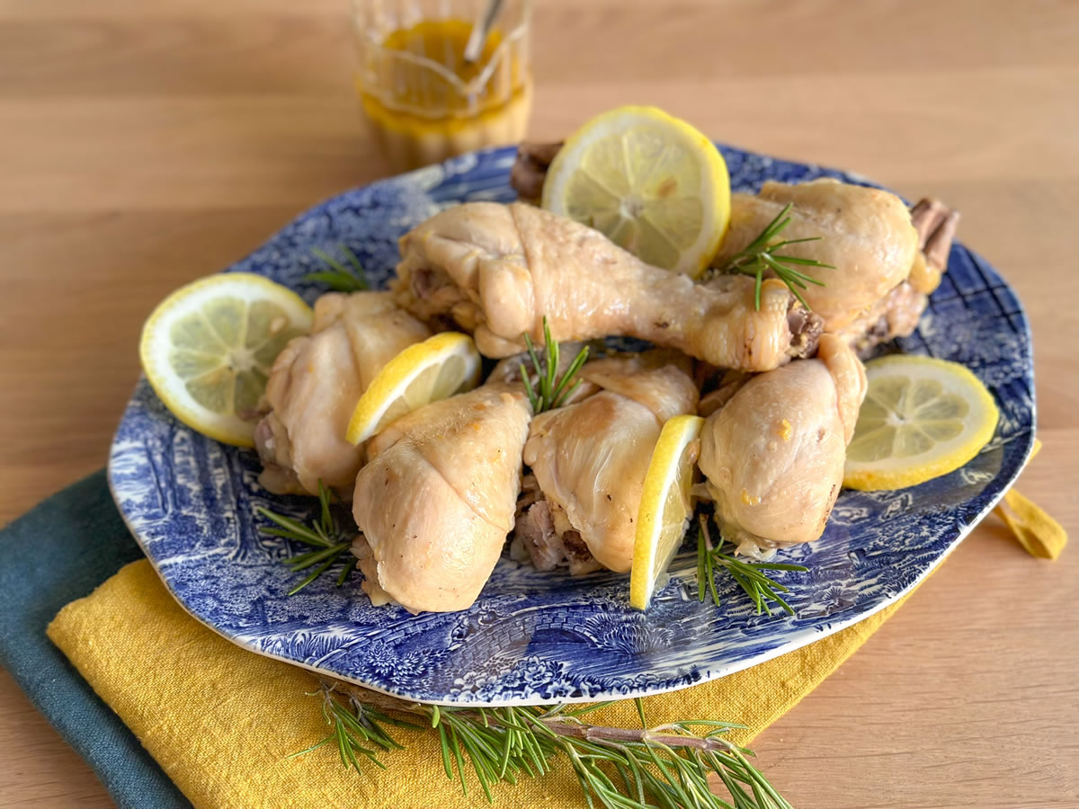 Fusi di pollo al limone