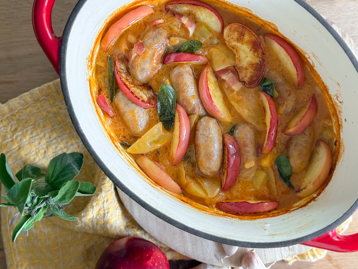 Salsicce salvia e mela