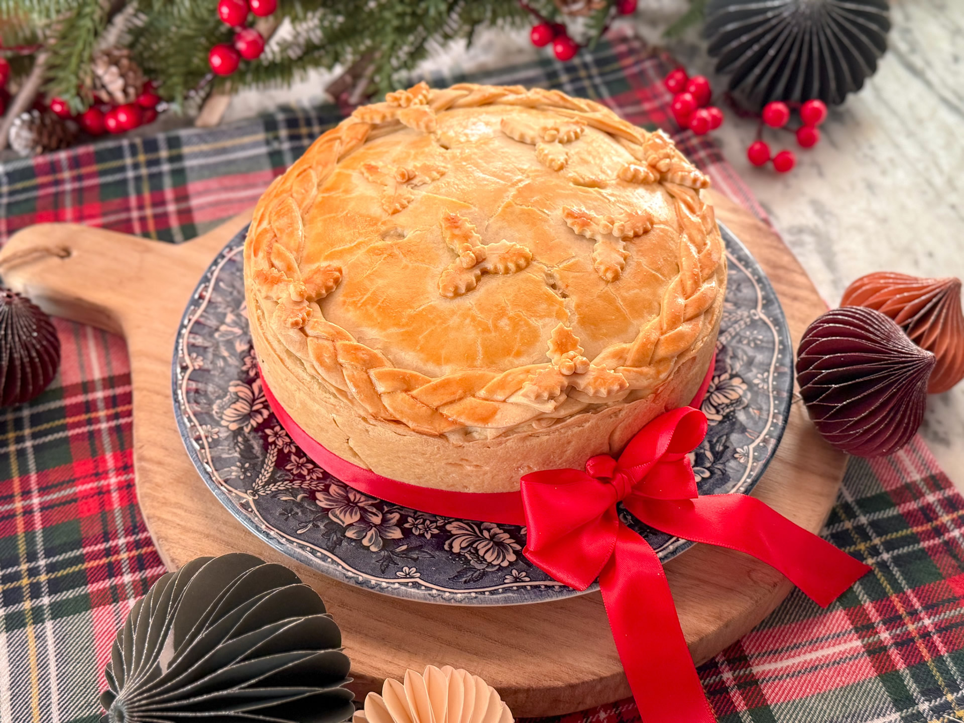 Christmas chicken pie